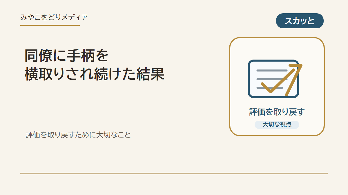 同僚に手柄を横取りされ続けた結果のアイキャッチ